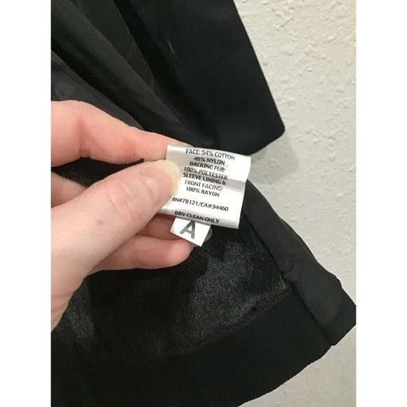 Eileen Fisher Bonded Fleece Funnel Neck Jacket Coat Black S Minimalist Chic Luxe